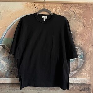 COS Wide sleeves Black Tee small